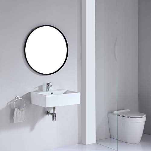Eridanus Lavabo de Cerámica, Fregadero de Rectángulo de Doble Uso de Serie Monterosso(54x41,5x15cm)