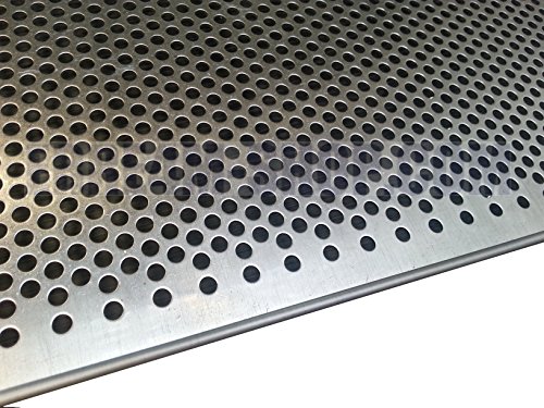 Erre4m - Bandeja de horno con agujeros de 5 mm, 60 x 40 x 2 cm cm. De aluminio profesional.