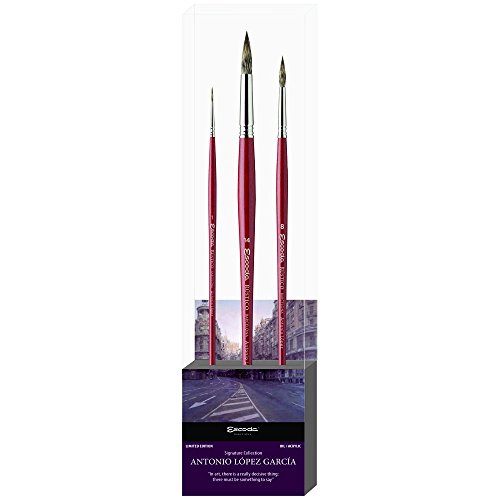 Escoda 8602-1 - Antonio Lopez, set de 3 pinceles