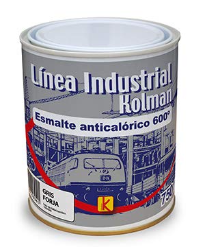 Esmalte anticalórico 600 °c gris forja. Pintura anticalórica alta temperatura (750 ml.)