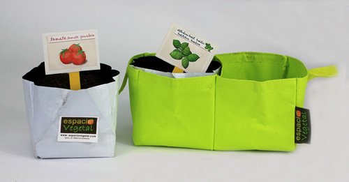 Espacio Vegetal LA PEQUEÑA SEMILLA.Tomate y albahaca. Kit de Cultivo.