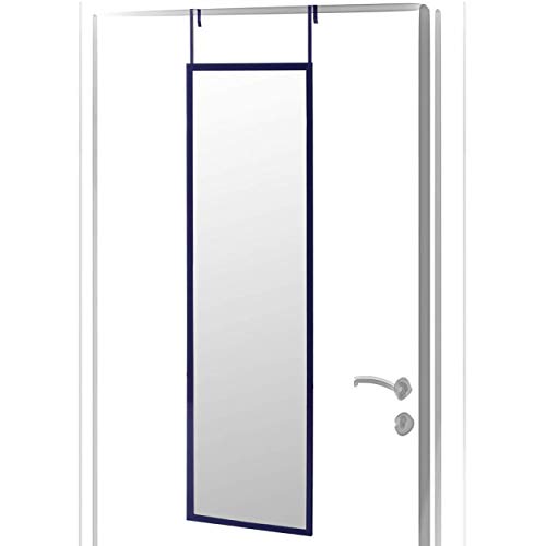 Espejo para Puerta Moderno, Acabado Brillo de PVC, para Dormitorio, sin Agujeros - Hogar y Más - Azul