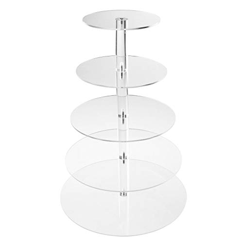 Estante organizador de 5 niveles para festivales, bodas, fiestas de cumpleaños, para tortas, macarons