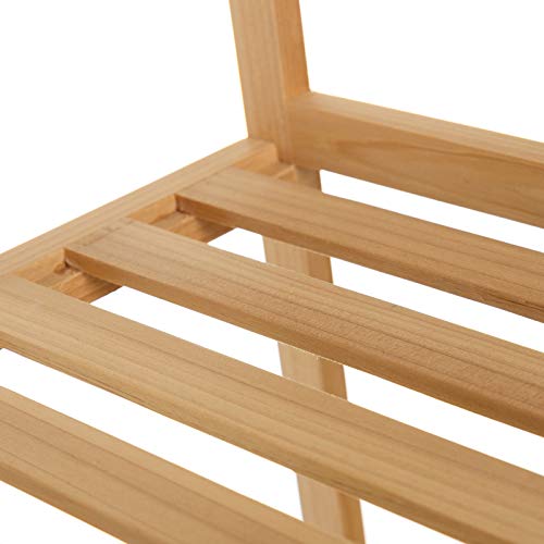 Estantería de 3 baldas Minimalista marrón de Madera para baño Vitta - LOLAhome
