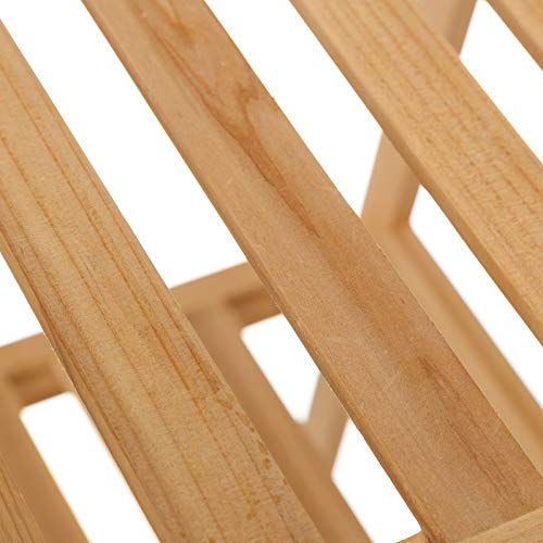 Estantería de 3 baldas Minimalista marrón de Madera para baño Vitta - LOLAhome