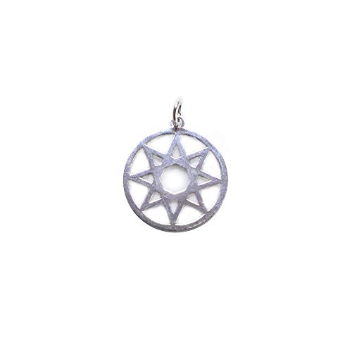 Estrella de 8 Puntas Plata de Ley 22 mm