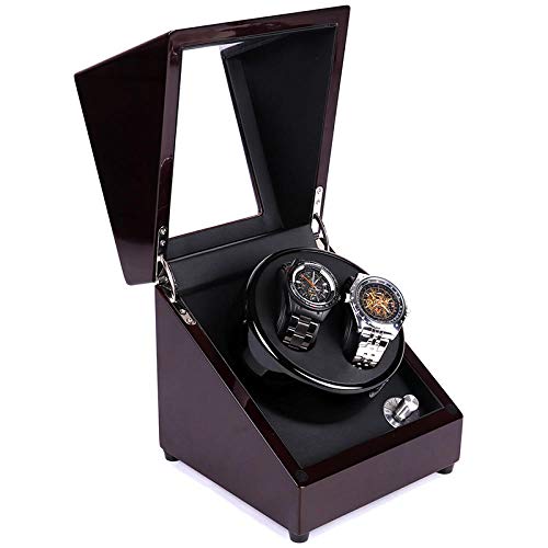 Estuche para Guardar Joyas Coctelera Eléctrica Al Horno del Reloj De La Caja del Motor De Bobinado Automático De La Pintura, Joyero del Reloj