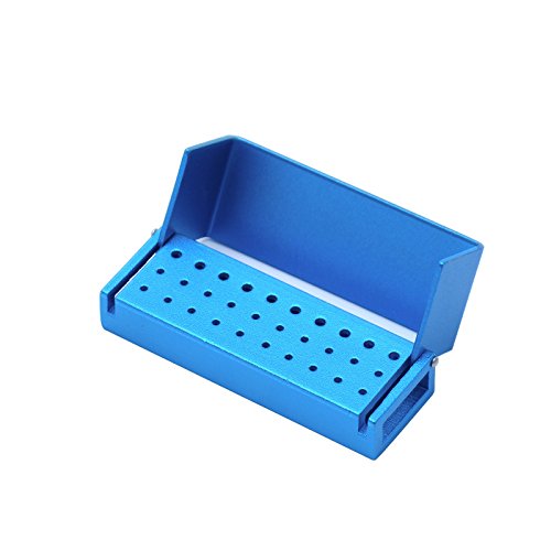 Etelux 30 Agujeros Autoclave Esterilizador Caja de Fresas Dentales y Instrumento Endodoncias, Forma Apertura