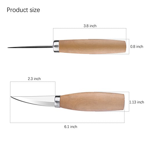 ETEPON Cuchillo para Madera 2 Piezas ET013