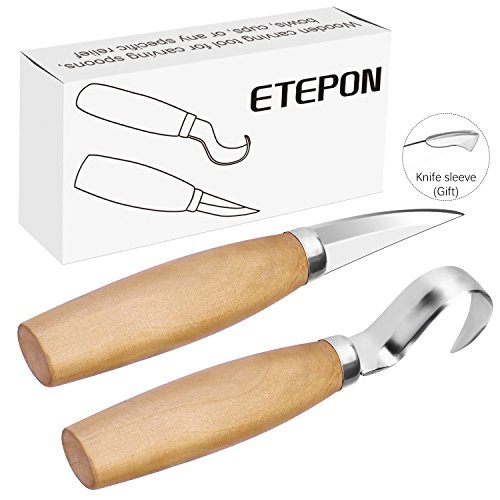 ETEPON Cuchillo para Madera 2 Piezas ET013
