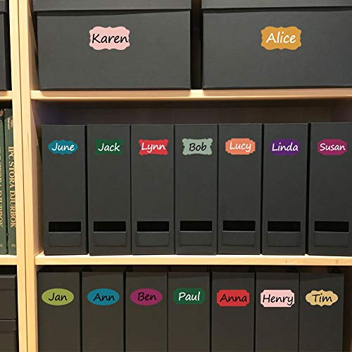 Etiquetas de pizarra, autoadhesivas 168 Pegatinas de pizarra de colores Pegatinas de etiqueta en blanco pequeñas reutilizables impermeables para organizador de hogar y oficina