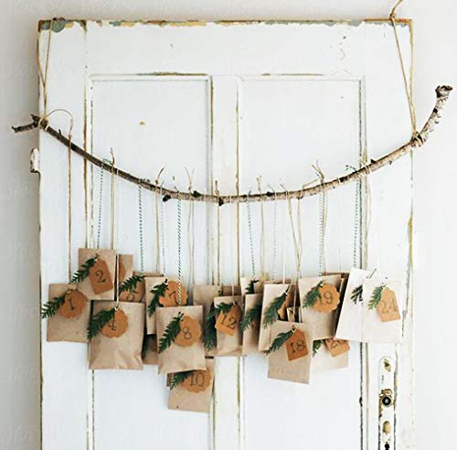 Etiquetas Kraft Redondas, 300 Piezas Etiqueta Regalo de Papel, Etiquetas Colgantes Carton, Handmade Tags Etiquetas, Tarjetas Vintage con 20 Metros de Cuerda para Tienda Bodas Cumpleaños y Navidad