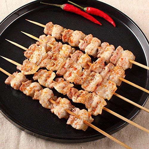 EUROXANTY® Brochetas de Madera de Bambú | Pinchos Parrilla y Aperitivos | Pack 90 uds | 20 cm Barbacoa BBQ Queso Frutas Fondues