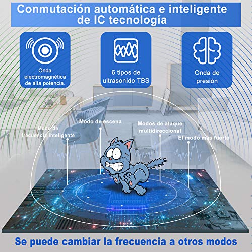 Everenty Repelente Ultrasónico de Plagas [2020 Nueva Versión] Plagas Control Interiores Ahuyentador de Ratones ultrasonidos Ahuyentador de Mosquitos Plagas Cucarachas Ratas Arañas 2 Piezas (Blanco)