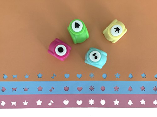 Exerz Set de Arte y Manualidades/Perforadores/Tijeras para Manualidades/Marcadores de Colores – 40 Piezas en un Estuche de Almacenamiento (Azul, 40 Piezas)