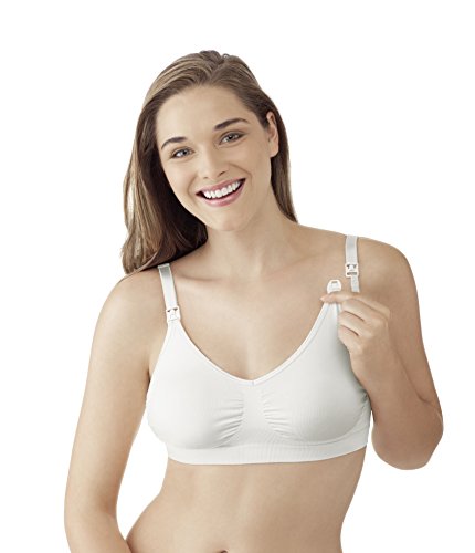 Extractores de ** Ultra tejido elástico para embarazo y lactancia-sujetador incorporado para embarazo y para embarazo y lactancia tiempo ** La altura de la rodilla sucesor del para embarazo y lactancia-deportivo, Blanco, 38 (Talla fabricante: M)