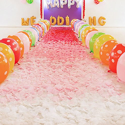 eZAKKA Confeti de Pétalos de Rosas en Seda, Perfectos para Decorar tus Fiestas, Bodas, Celebraciones Tradicionales Y Mucho Más, Pack de 1000 pcs, Color Amarillo