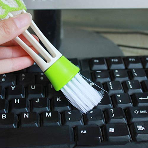 F-blue Coche de vehículo Aire Acondicionado Outlet Cepillo de Limpieza del Teclado a Prueba de Polvo del Tablero de Instrumentos Poratable Cepillo