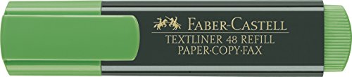 Faber-Castell 154863 - Caja con 10 marcadores fluorescentes Textliner 48, color verde
