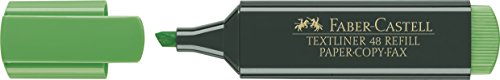 Faber-Castell 154863 - Caja con 10 marcadores fluorescentes Textliner 48, color verde