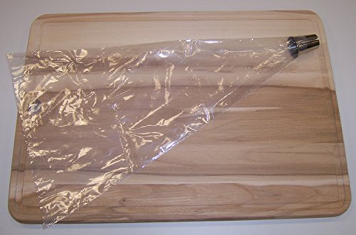 Fackelmann Kit Croquetas 10 mangas de desechables y 1 boquilla acero inox. Transparente e inox. 55x33cm.10ud.