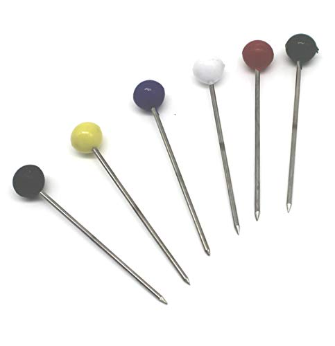 Fackelmann Pincho Carne marisco embutido Queso fritos para pinchar Tapa Aperitivo en Acero Inoxidable con pomo plástico Colores 7,3x1cm, 6uds, Metal, Surtido en Azul,Rojo,Verde,Amarillo,Blanco y Negro