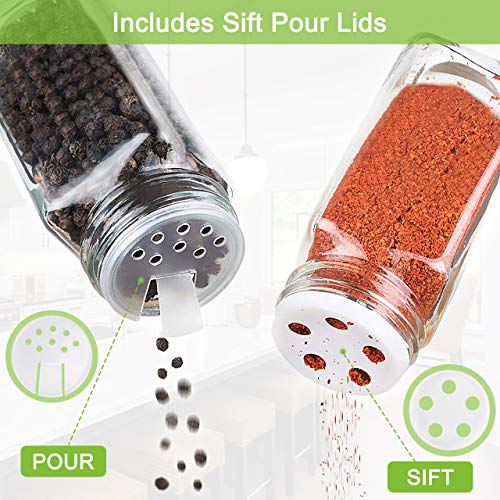 Familybox Botes de Especias Cristal, 12 x120ml Tarros de Cristal con Tapa de 4 oz Botes Cristal Cocina Frascos de Albañil de Organizador Especias, También paraHierbas, Mermeladas, Decoración Hogar