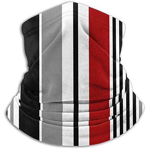 Fanqi Raya Blackredwhite Gray Máscara de esquí vertical Clima frío Máscara facial Calentador de cuello Capucha Sombreros de invierno Media máscara de pasamontañas elástico suave