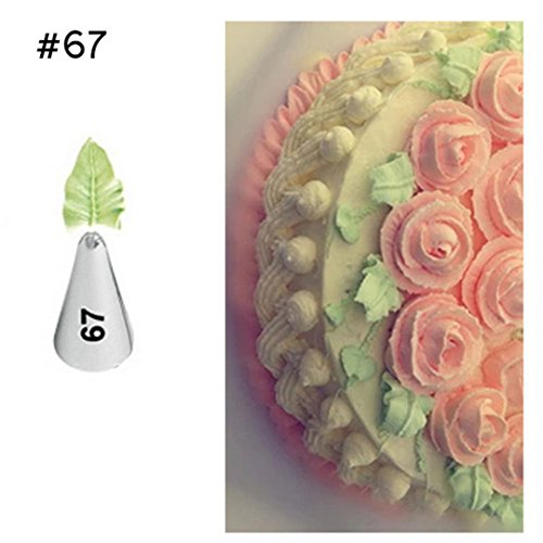 FantasyDay Decoración De Tartas, 7 Piezas Acero Inoxidable Boquillas para Manga Pastelera, Boquillas de Tuberías Traje de Consejos de Pastelería para Tartas, Cupcakes, Galletas y Hornear Pasteles #2