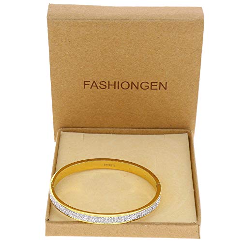 FASHIONGEN - Pulsera de Acero Inoxidable, BELINE - Dorado