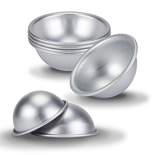 Fdit 10 cm semiesférica molde de aluminio para pasteles de cocina bikini pastel postre H009 4 piezas