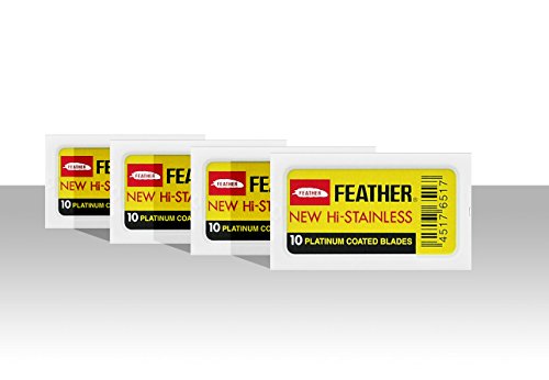 Feather - Pack de 40 cuchillas de doble hoja