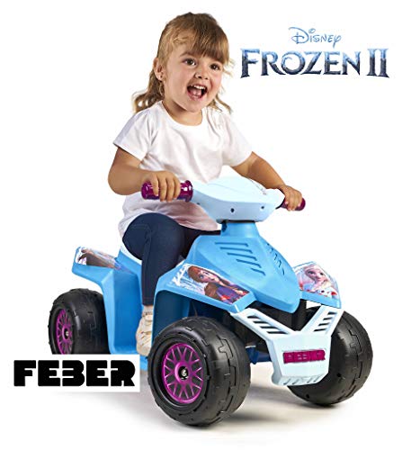 Feber - Quad Moto Racy Frozen 2, para niños y niñas a partir de 18 meses, 6V (Famosa 800012193)
