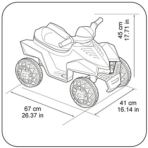 FEBER - Quad Racy Frozen 6V, Color Azul Claro (Famosa 800011785)