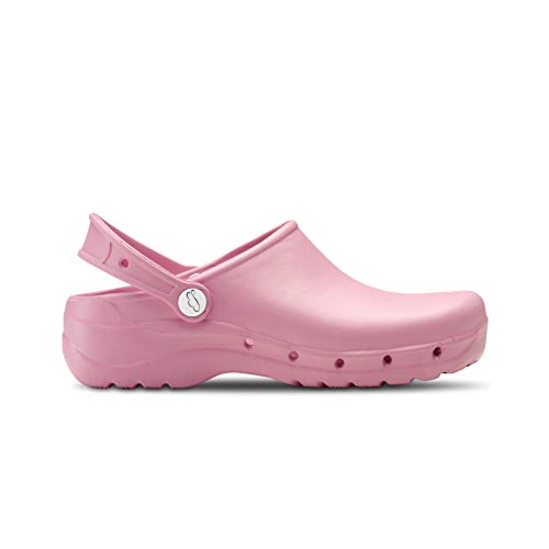 Feliz Caminar - Zuecos Sanitarios Flotantes, Rosa, 40 EU