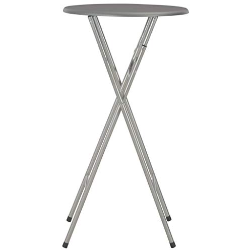 Festnight Mesa de Cocina Plegable Mesa Alta de Cocina MDF Mesas Redondas para Cocina Mesa Alta de Bar 60x112 cm