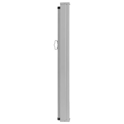 Festnight Toldo Lateral Retráctil de Jardín Toldo para Jardín Patio Balcón Toldos Terraza Color Crema 120x500 cm