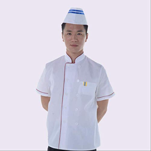 FHFF - Gorro de chef de alta calidad, uniforme de hotel, uniforme de chef para restaurante, cocinero, uniforme de cocinero, talla única, color azul