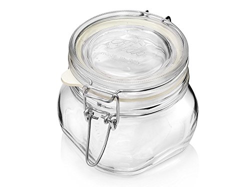 Fido Bormioli copas con Bügelverschluss 6 proporcionalmente | ropa de 500 ml | densidad del aire de conservación por el Drahtbügelverschluss Gummiring, así como los