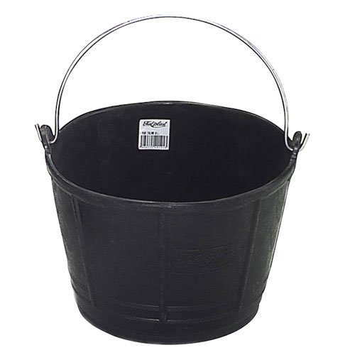FIEL KANGURO 10010100 Cubo Obra Plastico Italiano 10 Litros, Negro, 10 l