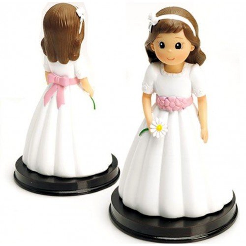 Figura comunión niña tarta GRABADA PERSONALIZADA figuras para pastel