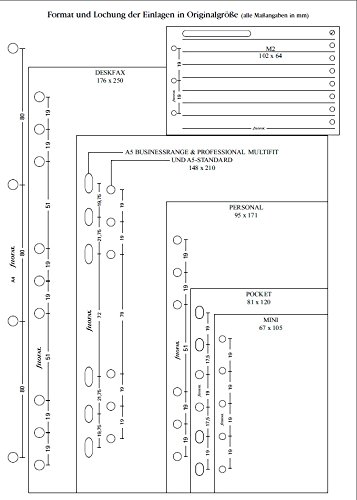Filofax 131608 - Separadores para agenda A5 (hojas perforadas, A-Z, 2 letras por pestaña), varios colores