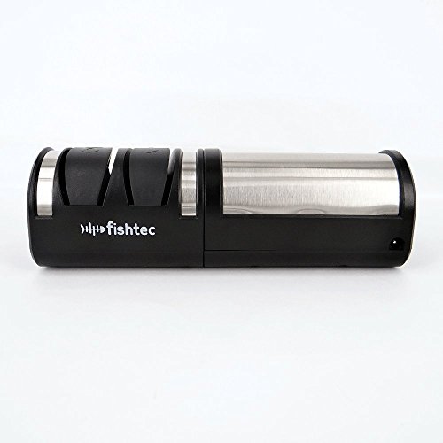 FISHTEC ® Afilador de Cuchillos (Metal o Cerámica) Eléctrico - Discos Abrasivos Diamante