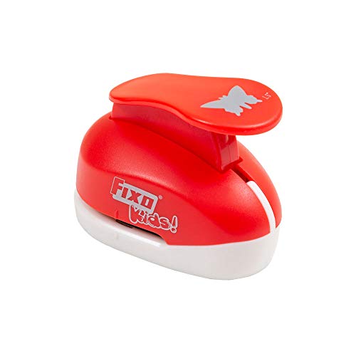 Fixo Kids 64451. Perforadora Especial Goma EVA con Forma de Mariposa 3,8cm. Tamaño grande, Rojo