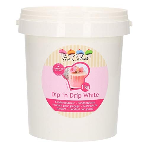 Fondant para glaseado blanco Dip'n Drip - 1kg