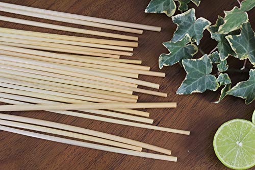 FOOGO Green Pajitas de trigo 200 unidades, desechables, alternativa de paja de plástico, orgánico, biodegradable, zumo y cóctel, respetuoso con el medio ambiente, sin gluten, bodas y fiestas