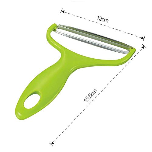 Forma-Y Pelador Hortofrutícola Pelador Acero Inoxidable Giratorio Hoja Repollo Rallador Boca Ancha Para Zanahoria Patata Fruta