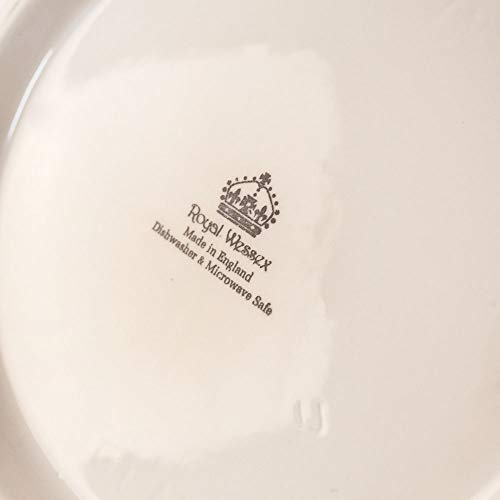 FranquiHOgar Sopera de Porcelana con Tapa, Bowl para sopas Clásica con Dibujos Azul | Churchill