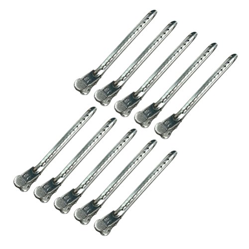 frcolor Combi de clip 10pcs horquillas Alligator Pato boca taquilla grapas para salon pelo peinado de maquillaje