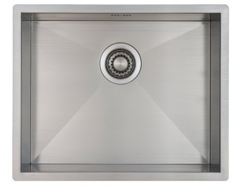 Fregadero de Cocina Mizzo Quadro | Acero Inoxidable 304 | Montaje Bajo o Sobre Encimera o al Ras | Radio 0mm | 1 Seno | Grosor Acero 1.2mm (50x40)